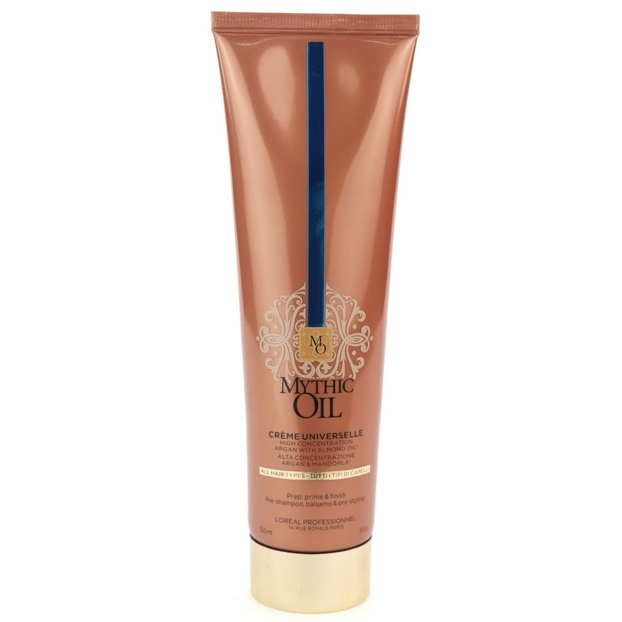 L'Oreal Professional Mythic Oil Creme Universelle is a multi-use blow dry cream for protection and replenishment.